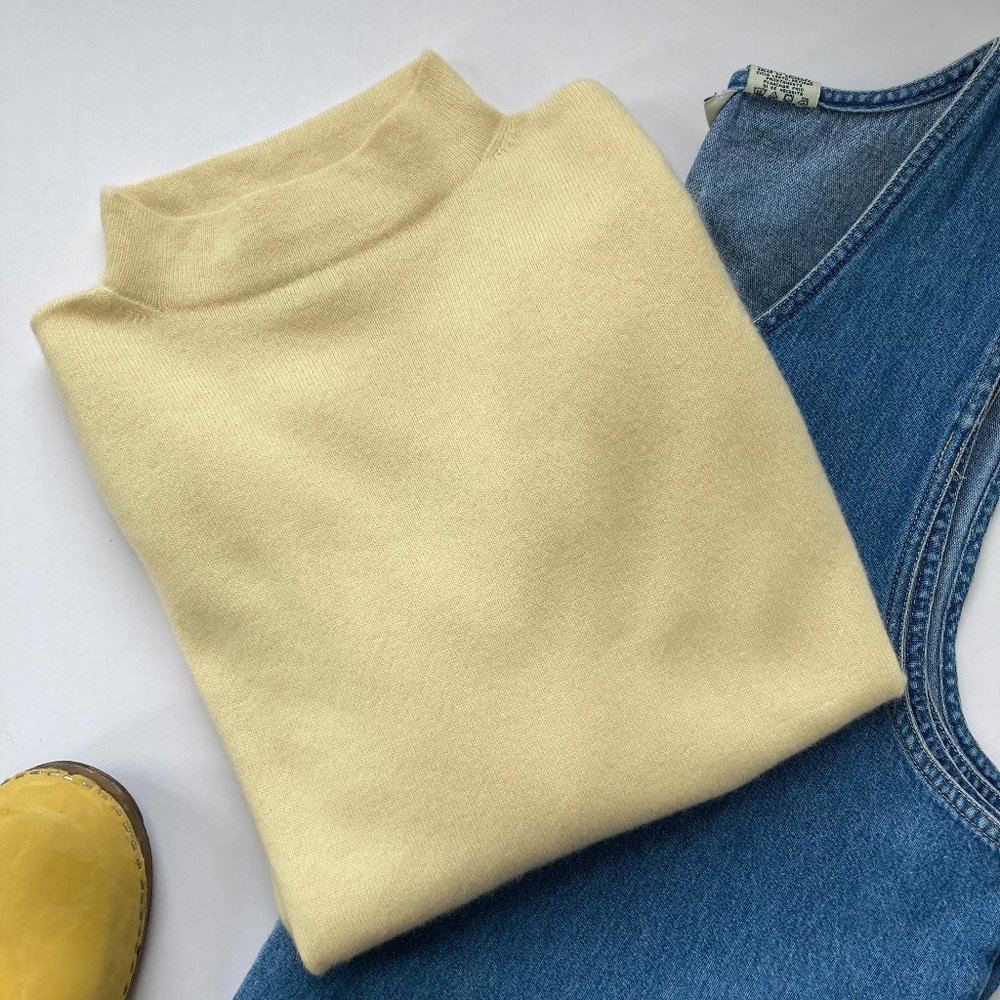 Neiman Marcus Cashmere Mockneck Sweater